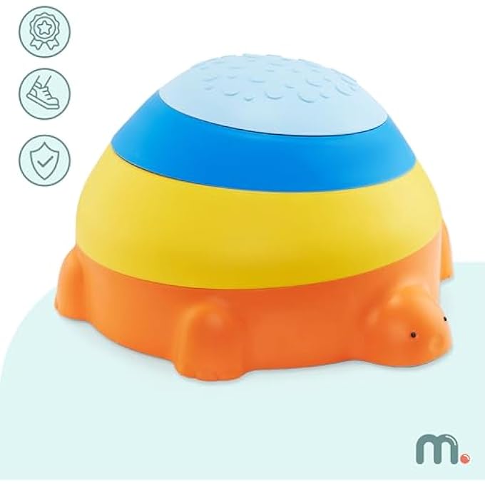SENSORY COURSE FOR CHILDREN - COLORFUL TORTOISE, 4 PIECES, PASTEL COLORS, NON-SLIP, DURABLE PP AND TPE PLASTIC, DEVELOPS MOTOR SKILLS AND BALANCE, FOR KIDS 3+, UP TO 100KG - Image 3