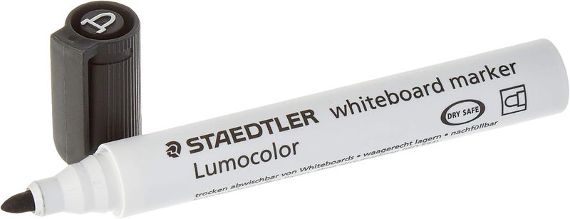 Staedtler Lumocolor 351 Black Bullet Tip Whiteboard Marker - Image 1