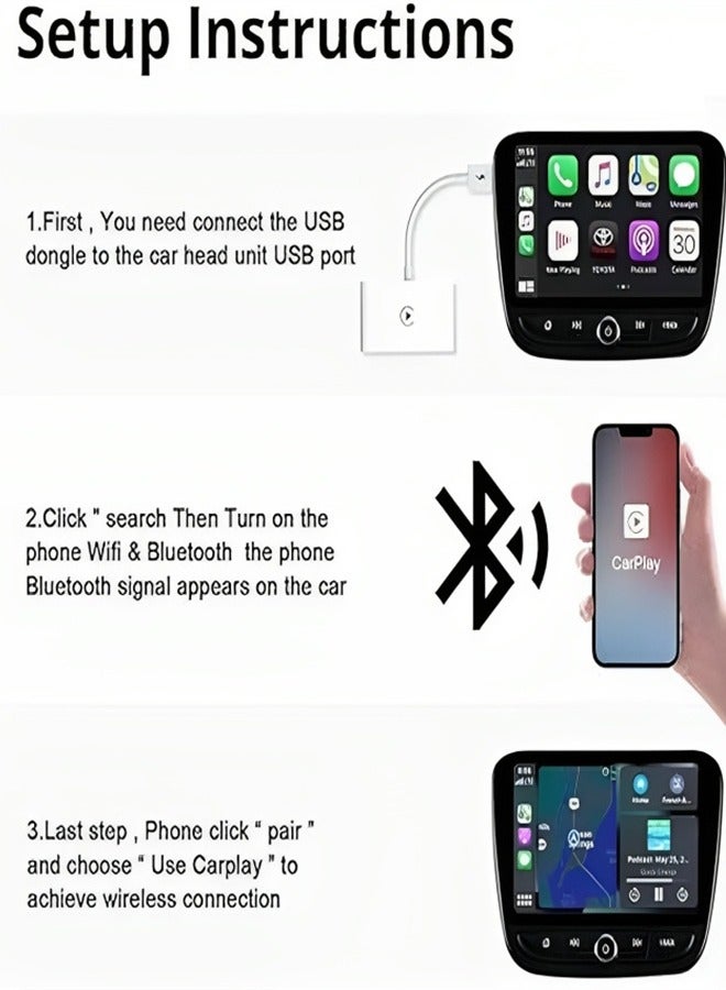 Wireless Receiver For Android Auto, Adapter Turns The Original Wired Car Into A Wireless Car Wifi Navigation Car Box  - Image 3