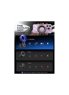 Lisen for MagSafe Magnetic Phone Holder Car Mount, Phone Mount Holder for Car Vent Magnetic [Easily Install] Hands Free iPhone Car Holder Mount Fit for iPhone 14 13 12 Pro Plus Max Mini MagSafe Phones  - Image 2