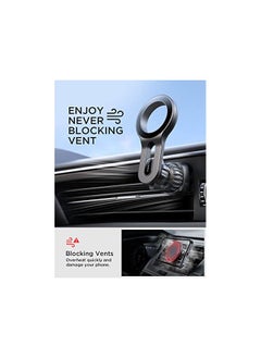 Lisen for MagSafe Magnetic Phone Holder Car Mount, Phone Mount Holder for Car Vent Magnetic [Easily Install] Hands Free iPhone Car Holder Mount Fit for iPhone 14 13 12 Pro Plus Max Mini MagSafe Phones  - Image 5