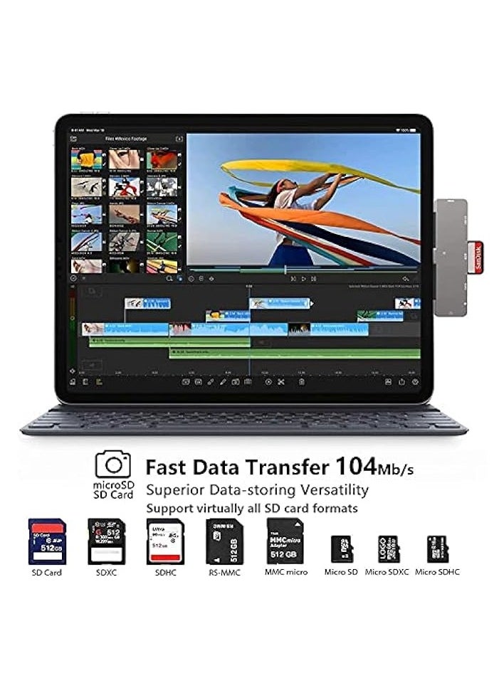 erorex - 7-in-1 USB C Hub for iPad Pro M4 M2 M1 13 11 12.9 inch,iPad Air Adapter, 4K HDMI 3.5mm Headphone Jack, Docking Station Type C PD Charging,USB 3.0,SD/Micro Card Reader, iPad mini 6 Accessories - Image 1