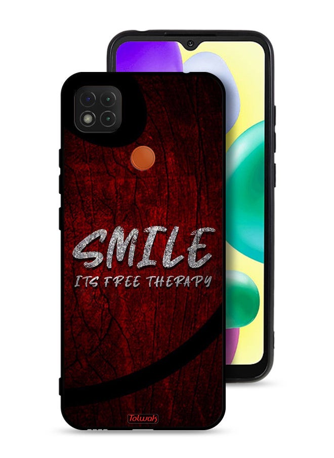 Tolwak Xiaomi Redmi 9C Protective Case Cover Smile Its Free Therapy  - Image 1