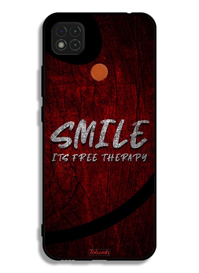 Tolwak Xiaomi Redmi 9C Protective Case Cover Smile Its Free Therapy  - Image 2