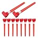 BESPORTBLE 50Pcs Party Blowers Noisemakers for Kids Birthday Red Plastic Whistle Blowouts Party Favors for Kids Adults New Year Celebration Carnival and Games Supplies - Image 2