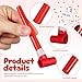 BESPORTBLE 50Pcs Party Blowers Noisemakers for Kids Birthday Red Plastic Whistle Blowouts Party Favors for Kids Adults New Year Celebration Carnival and Games Supplies - Image 4