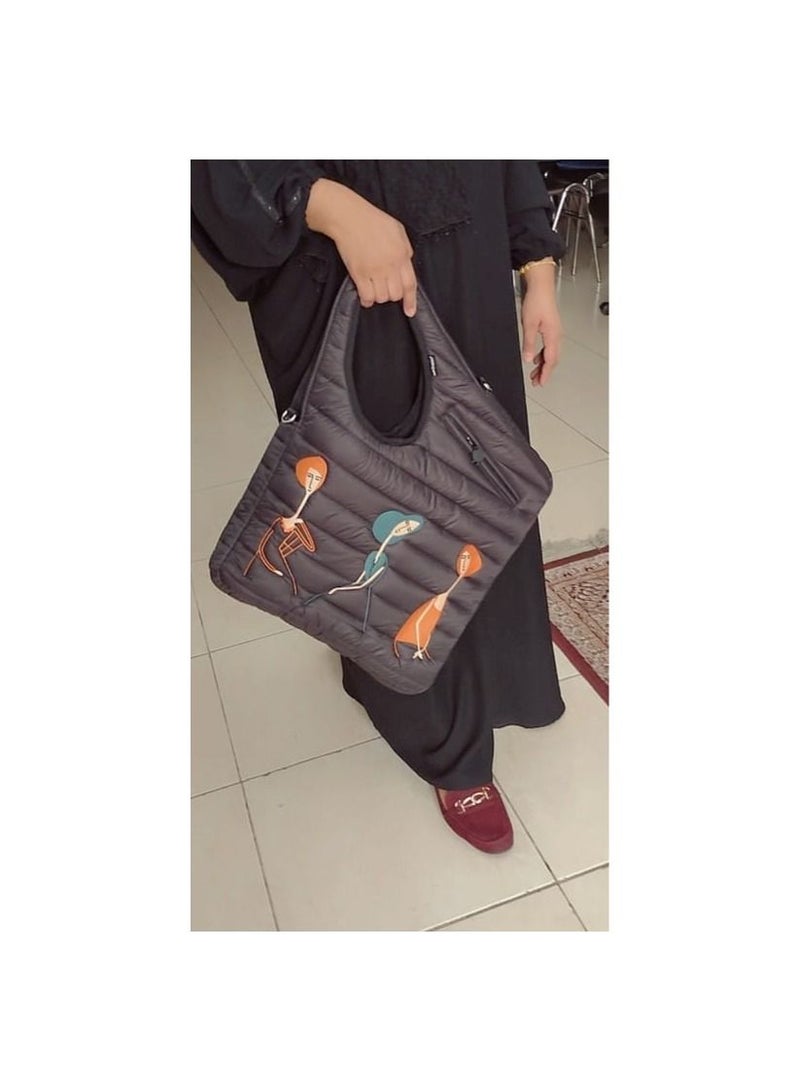 موريكوكو   قطري   حقيبة يد سوداء موديلياني - Image 5