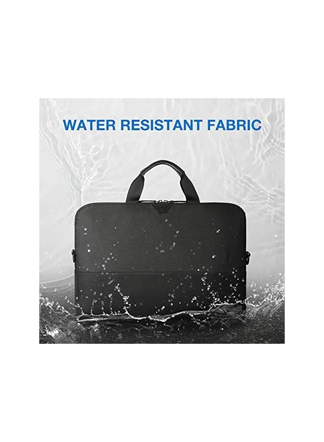 PROMASS Laptop Bag, 15.6 Inch Laptop Case,Slim Computer Bag for Men Women,15 Inch Water-Repellent Messenger Shoulder Bag,Office Bag Work Bag,Laptop Briefcase for Business Office Travel,Black  - Image 5