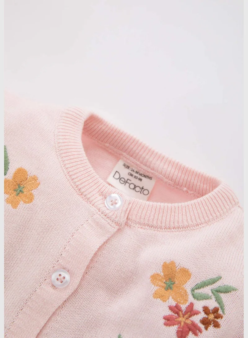 DeFacto BabyGirl Long Sleeve Tricot Cardigan