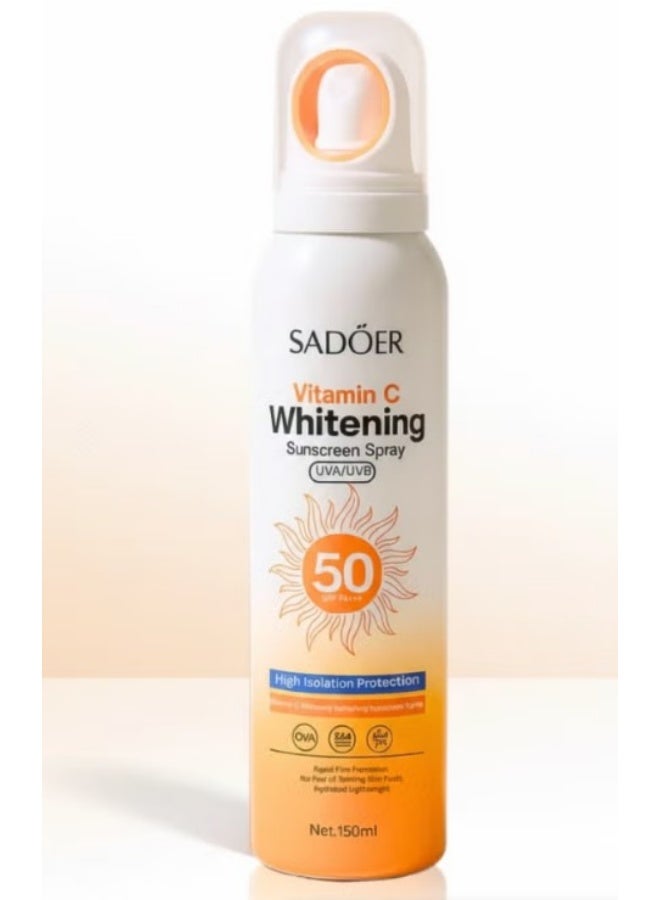 SADOER Vitamin C Whitening Sunscreen Spray 150 ML - Image 1