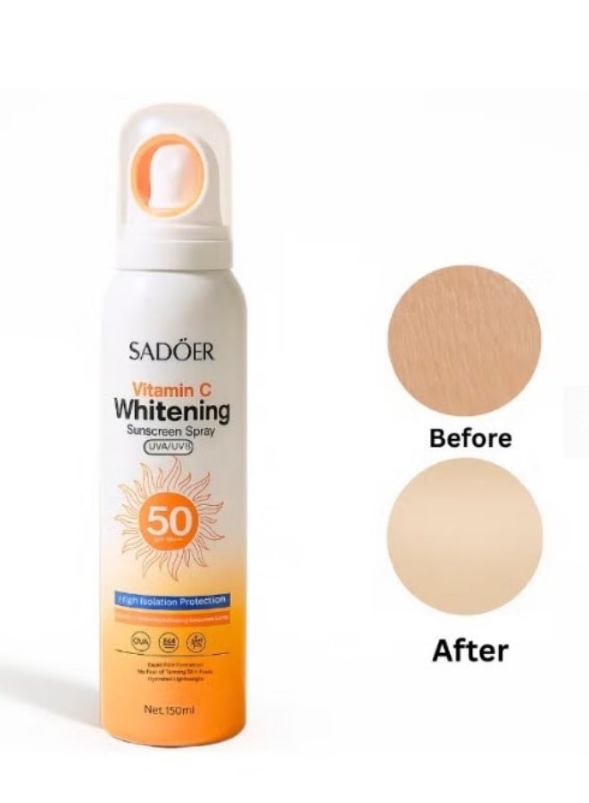 SADOER Vitamin C Whitening Sunscreen Spray 150 ML - Image 2