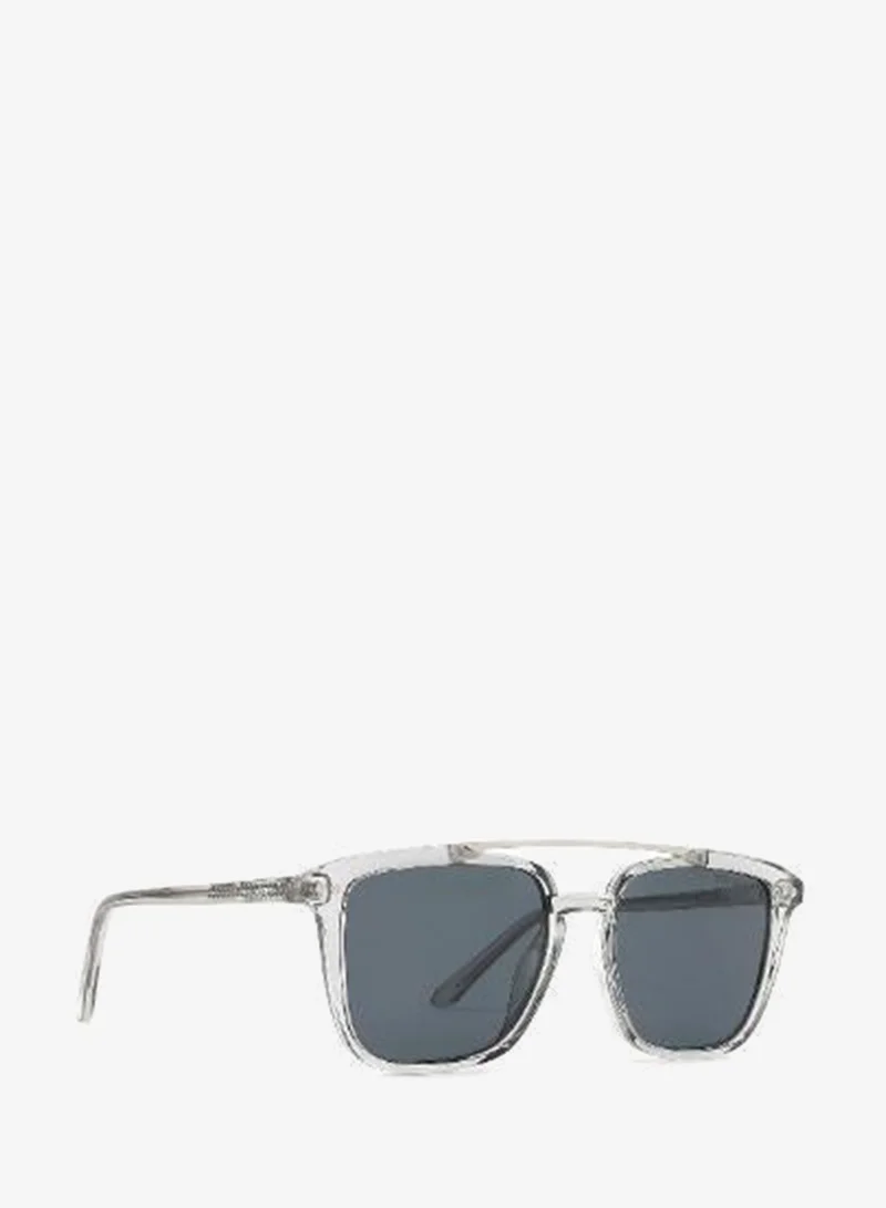 لي كوبر POLARIZED Sunglasses Shiny light crystal  grey Frame Single Grey Mirror Lens 51mm  - LC1019C02