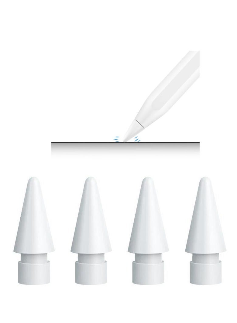 4-Piece Stylus Pencil Tips Set for Apple White  - Image 1