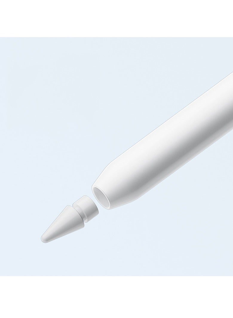 4-Piece Stylus Pencil Tips Set for Apple White  - Image 4