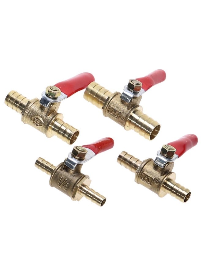 6mm-12mm BrassHose Barb Inline Water Oil Air Gas Fuel Line Shutoff Ball Valve Pipe Fittings 