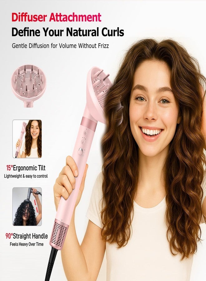 MESCOMB 5 in 1 High-Speed Hot Air Styler - Professional Frizz-Free Hair Dryer Brush, Fast Drying Hair Dryer with Diffuser, No Heat Damage Air Styler Wrap - Curl, Volumize Gift for Women - Image 2