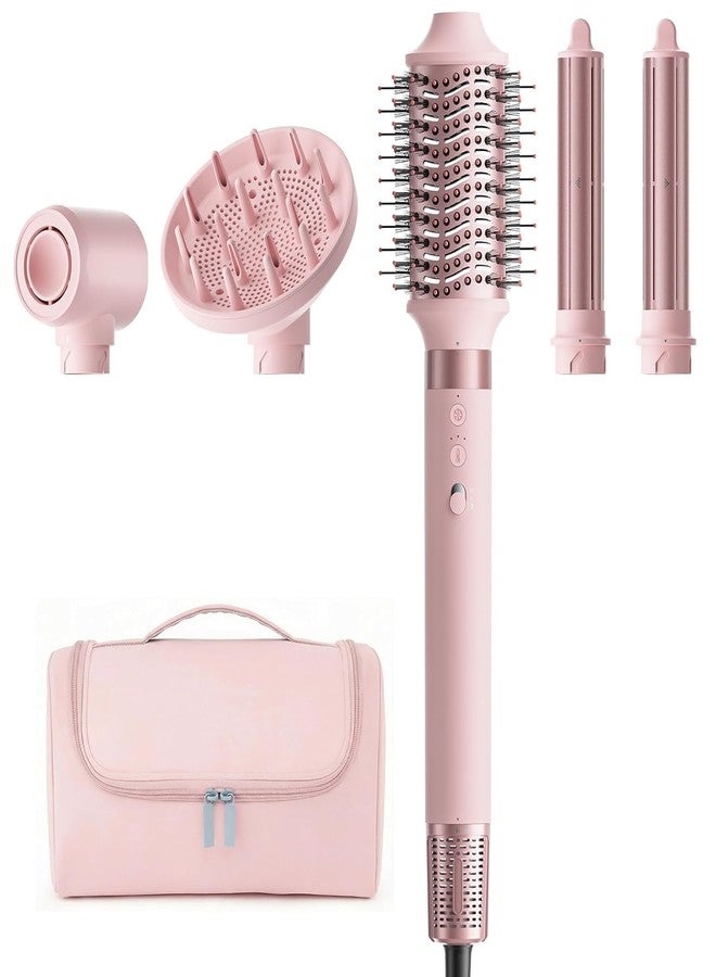 MESCOMB 5 in 1 High-Speed Hot Air Styler - Professional Frizz-Free Hair Dryer Brush, Fast Drying Hair Dryer with Diffuser, No Heat Damage Air Styler Wrap - Curl, Volumize Gift for Women - Image 1