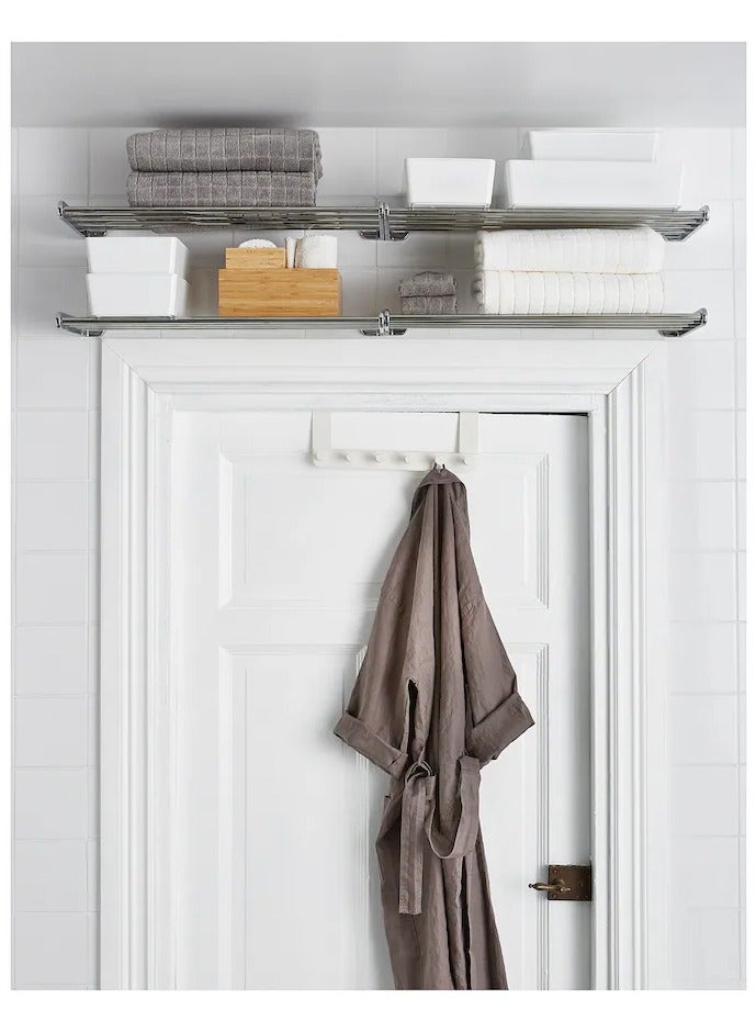 6 Hooks Door Hanger, White  - Image 3
