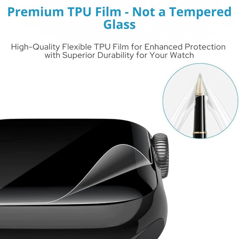 HELLOSCREEN 2-Pack | Screen Protector Guard for Redmi Watch 5 Lite | 1.96 inch | Smartwatch - Flexible & Ultrathin TPU Film, Scratch Resistant, Bubble Free - Not Tempered Glass - Image 2