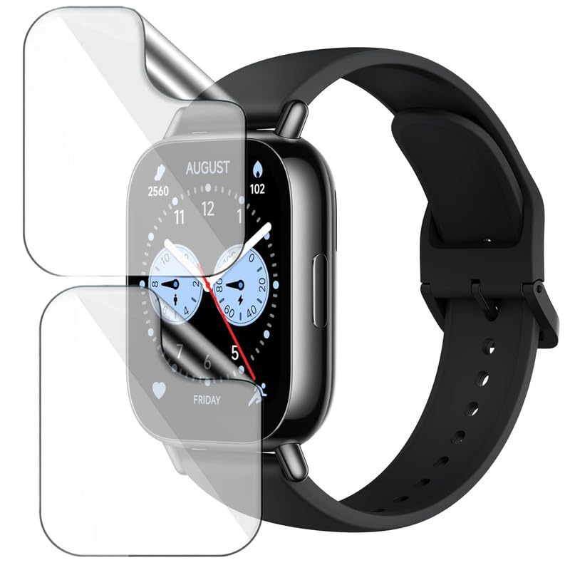 HELLOSCREEN 2-Pack | Screen Protector Guard for Redmi Watch 5 Lite | 1.96 inch | Smartwatch - Flexible & Ultrathin TPU Film, Scratch Resistant, Bubble Free - Not Tempered Glass - Image 1
