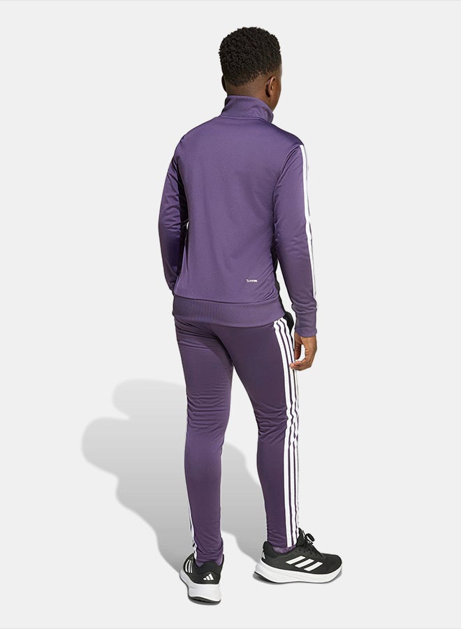 Adidas Seasonal Essentials Tiberio 3-Stripes Tricot Track Suit Kids - Image 2