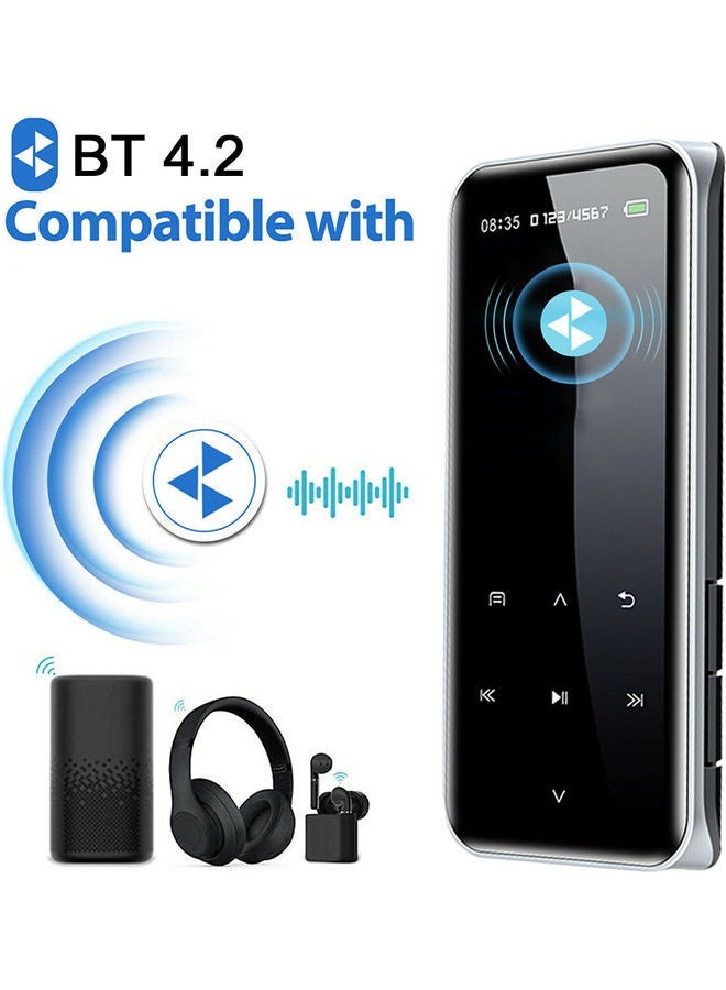 NIBEMINENT M22 BT MP3 Music Video Player Lossless HiFi Sound 1.8-inch OLED Screen V9257-16G_P Black - Image 2