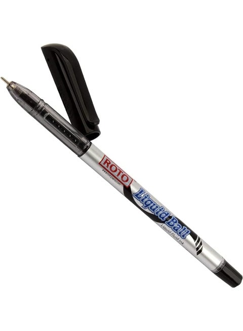 Roto Liquid Ball Black Ballpoint Pen for Smooth Writing