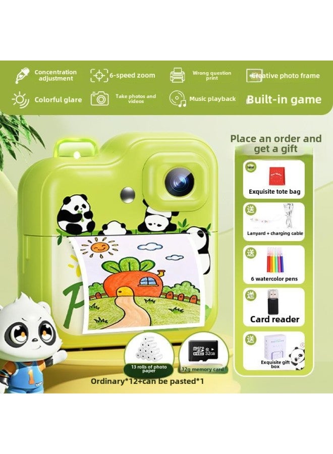 Generic 2024 Children's Color Camera Can Take Pictures And Print Out Photos Directly With Automatic Video Recording-Color: Printing Camera│Instant Printing│Print With Wrong Question│Bluetooth Image Transfer  - Image 1