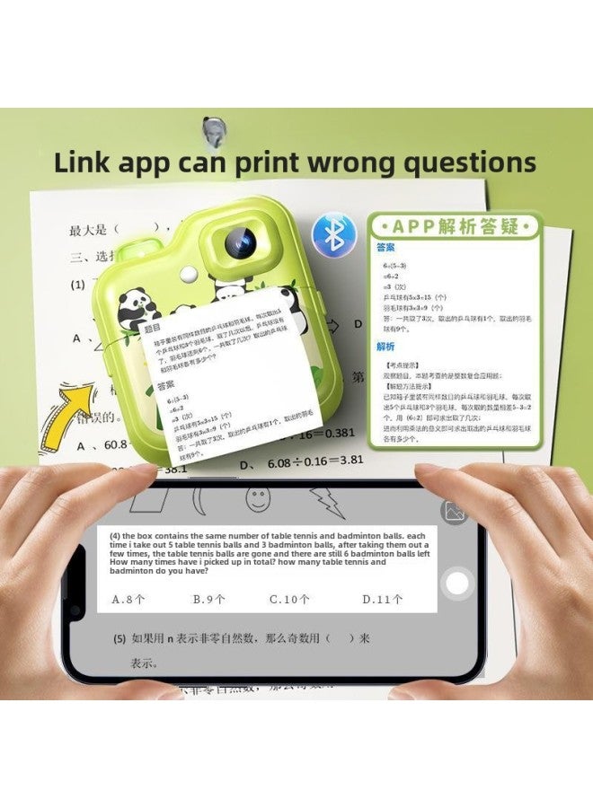 Generic 2024 Children's Color Camera Can Take Pictures And Print Out Photos Directly With Automatic Video Recording-Color: Printing Camera│Instant Printing│Print With Wrong Question│Bluetooth Image Transfer  - Image 4