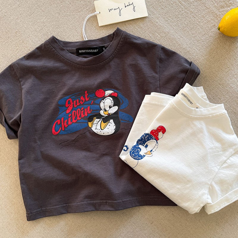 Children'S T-Shirt Short-Sleeved 2025 Style Breathable Top For Boys And Girls Western Style Trendy Baby Cartoon Half-Sleeved Thin T-Shirt - Image 5