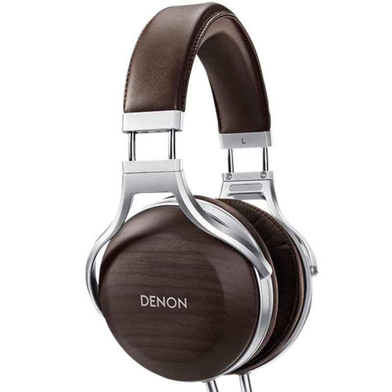 Denon AHD5200 Ultra Premium HiFi Over Ear Headphones Brown