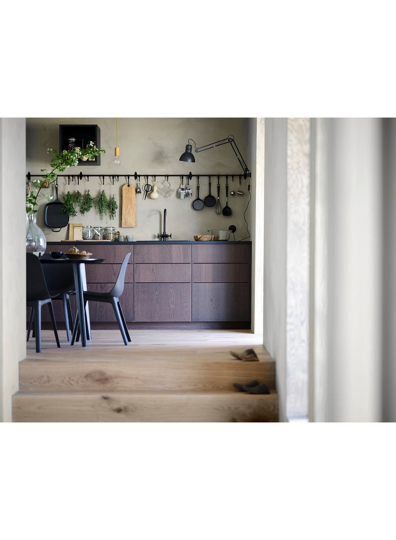 سكة، سوداء، ملحقات سهلة التعليق 60 سم - Image 4