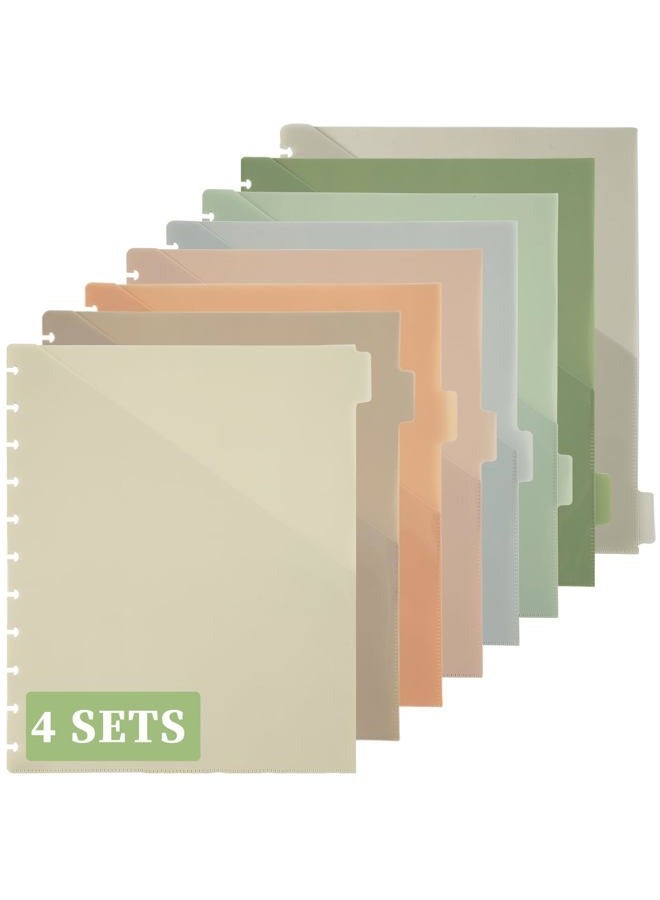 2 MULE TEAM 32 قطعة فواصل جيب مرتبطة بديسك 8.5 × 11 فواصل مع ملحقات دفتر ملاحظات مرتبطة بديسك وأقسام وحقائبFolders جيب مرتبطة بديسك للأعمال والمدرسة والمكتب - Image 1