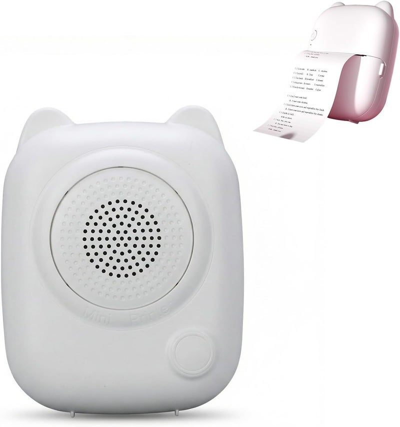 VBESTLIFE Voice Thermal Printer, Mini Portable Thermal Printer Print Pod, Inkless Label Maker with Smart App for Phone & Tablet for Office & Home Use - Image 1