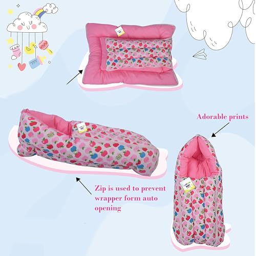 Toddylon Baby Bedding Sets New Born Baby Bed | Combo | Mattress with Net | Bag | Mosquito Net | Carry Bag | Nappy Changing Mat | Products All (0-6 Months) - Image 3