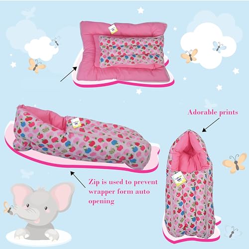 Toddylon Baby Bedding Sets New Born Baby Bed | Combo | Mattress with Net | Bag | Mosquito Net | Carry Bag | Nappy Changing Mat | Products All (0-6 Months) - Image 5