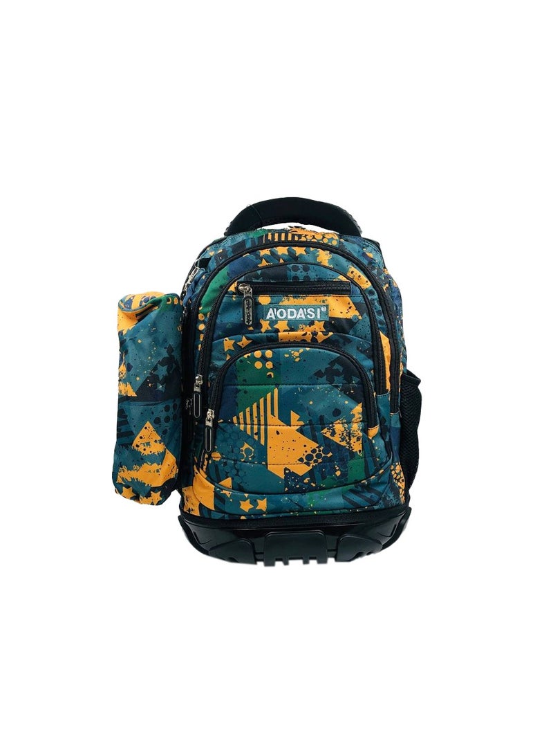 AODASI Trolley School Bag, School Bags for Girls and boys Trolley Bag for Kids Travel Bag Trolley Luggage backpack multi useful , 16 inch - Image 2