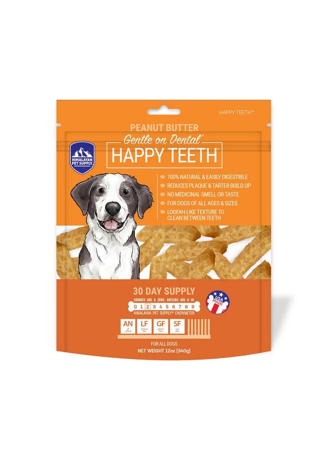 Himalayan Dog Chew Happy Teeth Peanut Butter Dental Chews - Dog Teeth Cleaning, Dental Treats for Dogs, 100% Natural, Digestible, Removes Plaque and Tartar, Gluten, Soy, Lactose Free, 30 Day Supply - pzsku/Z90A802FBE74D748ECFE6Z/45/_/1737031928/d7bf10a2-2289-432c-a282-56546ea9012d