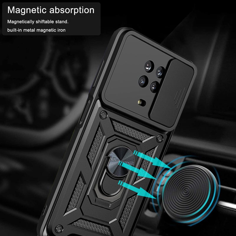 HuHa Case Cover For Nokia G10 / G20 Sliding Camera Cover Design TPU+PC Phone Case(Silver) - Image 4
