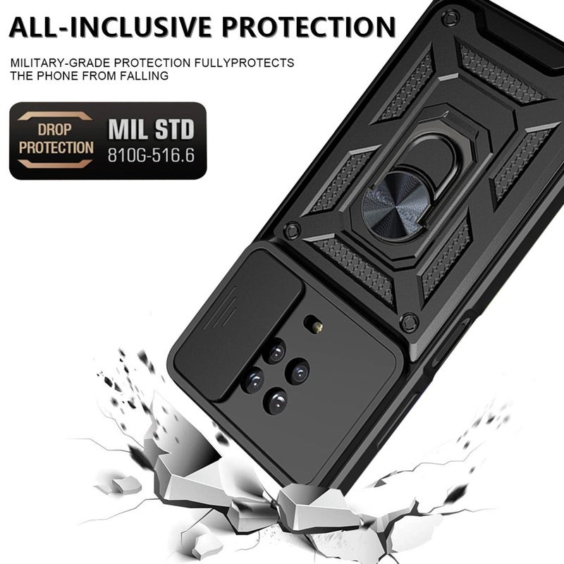 HuHa Case Cover For Nokia G10 / G20 Sliding Camera Cover Design TPU+PC Phone Case(Silver) - Image 3