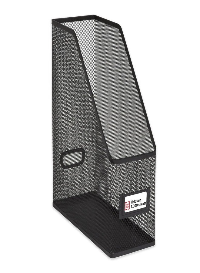 TRU RED TR57569-CC Metal Magazine File, Matte Black, Each (TR57569) - Image 1
