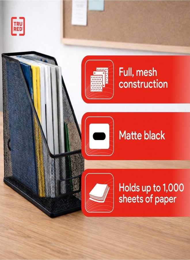 TRU RED TR57569-CC Metal Magazine File, Matte Black, Each (TR57569) - Image 3