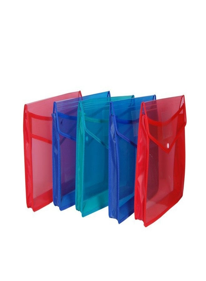 Shop Buzz Set of 5 Document Bag Collections Flexi Document Case File Folders (Colors as per Availability) (Pack of 5) - Image 1
