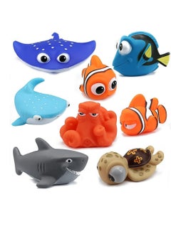 Bath Squirt Toys Floating Sea Animals Bathtub Water Squirt Bath Toy for Baby Kids Toddler Shower and Swimming Pool