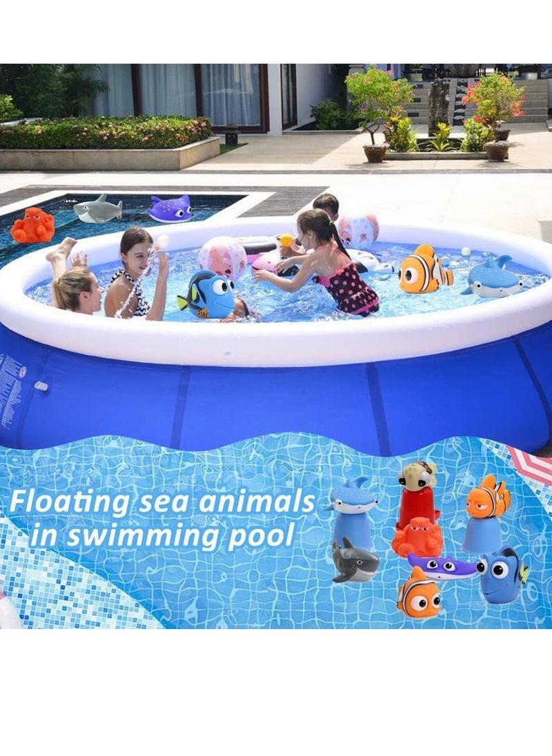 RATSAW - Bath Squirt Toys Floating Sea Animals Bathtub Water Squirt Bath Toy for Baby Kids Toddler Shower and Swimming Pool - Image 1