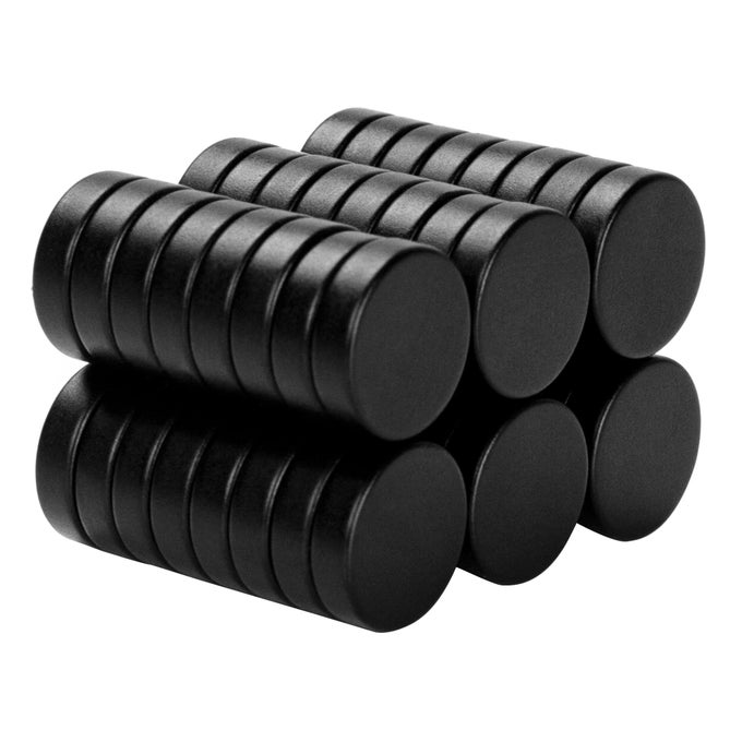 45 Pcs Refrigerator Magnets Small Round Fridge Magnets MultiUse Premium Neodymium Office Magnets for Fridge Whiteboard Billboard in Home Kitchen Office and School Black