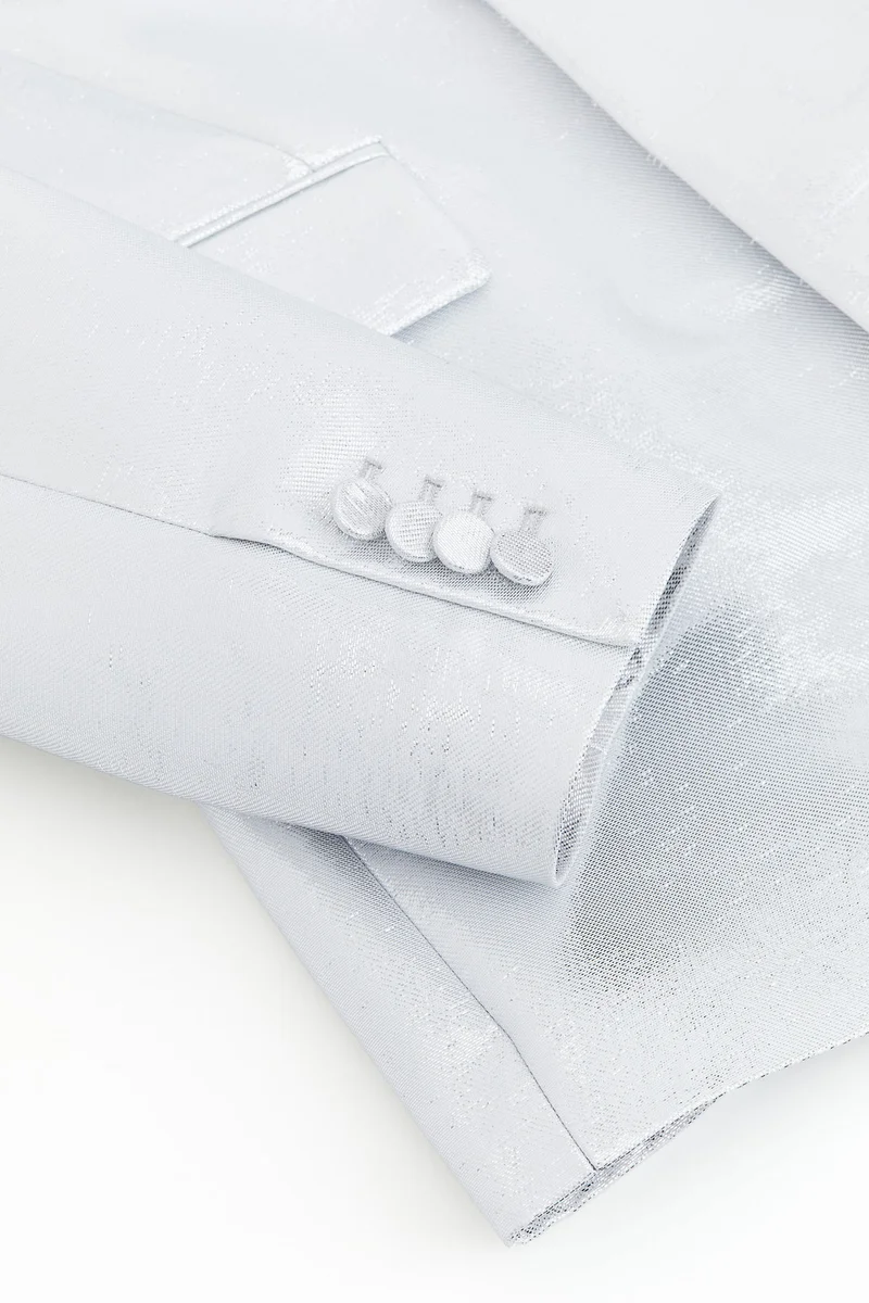 H&M Shimmering metallic suit jacket