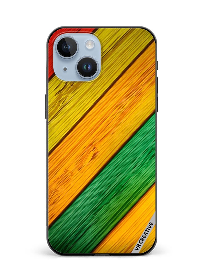 VR CREATIVE Protective Case Cover For Apple iPhone 15 Plus Texture Design Multicolour - Image 1