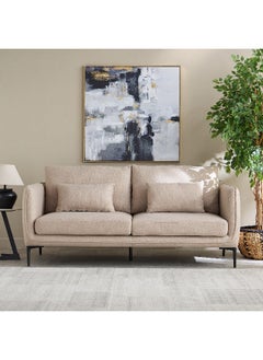 Home Box Stefan 3-Seater Fabric Sofa with 2 Cushions  - Image 4