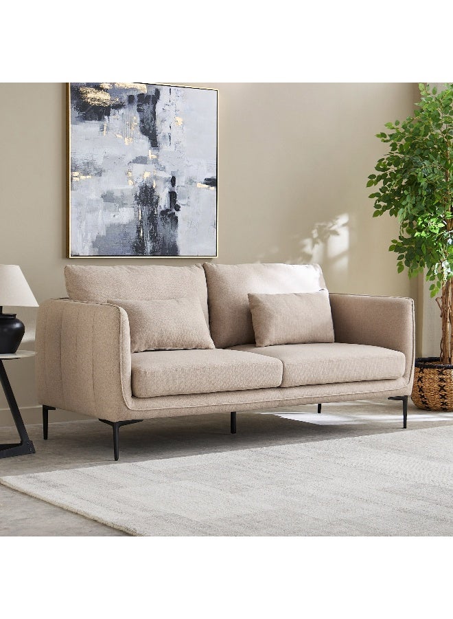 Home Box Stefan 3-Seater Fabric Sofa with 2 Cushions  - Image 1